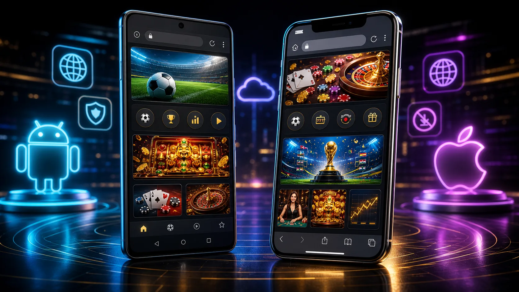 Experiência platinumplay compatível com Android e iOS no navegador mobile